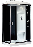 Душевая кабина Royal Bath  RB 8120HP6-BT-CH (черное/прозрачное) правая