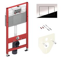 Система инсталляции TECE Base 9400412 4 в 1 с кнопкой хром глянец