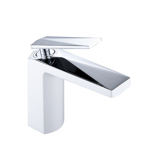 смеситель для умывальника Venturo белый-хром