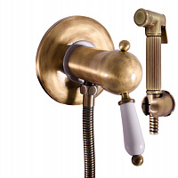 L547/1SM LABE - смеситель для биде, скрытый монтаж, лейка (металл), ЦВЕТ БРОНЗА RAV Slezak