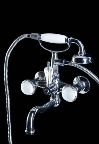 Смеситель для ванны(душевой комплект)  SATINE Хром