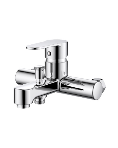 OneLife P07-100cr полимерный смеситель для ванны/душа, хром фото 3