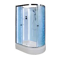 Душевая кабина Deto (DTO)  EM 2712 N L LED без крыши с led подсветкой
