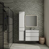 Тумба подвесная STYLE LINE "Атлантика 80", Люкс антискрейч, PLUS с раковиной Атлантика 80