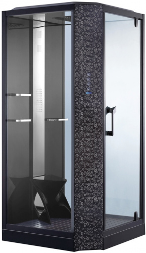 Душевая кабина ORANS OLS-SR89101S R, black 100х100 фото 4