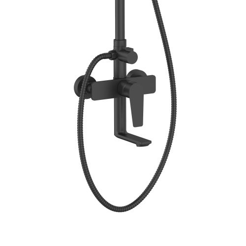 Agger Brilliant A0393344 Душевая система смеситель с изливом, черный фото 4