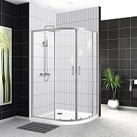 Душевой уголок BelBagno UNO-195-RH-2-100/80-C-Cr