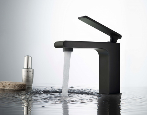 Смеситель для раковины Timo Anni (2761/03F) черный фото 4