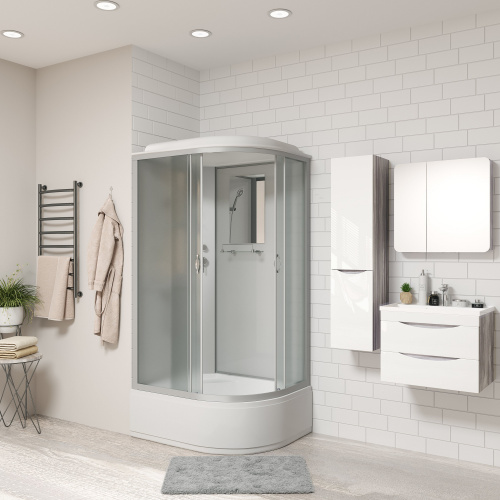 Душевая кабина Niagara NG-2310-14L (1200х800х2150) высокий поддон(40см) стекло МАТОВОЕ 4 места фото 3