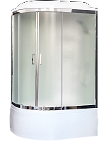 Душевая кабина Royal Bath  RB 8120BK6-WC-CH (белое/матовое) правая