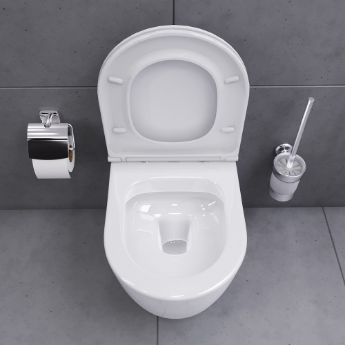 Унитаз подвесной безободковый, с сиденьем микролифт Damixa Sirius DX86C1700SC фото 4