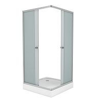 Душевой уголок Niagara NG- 010-14Q (1000х1000х1950) низкий поддон(13см) стекло МАТОВОЕ, 2 места