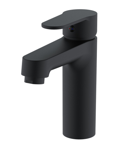 OneLife P07-021b полимерный смеситель для раковины, черный фото 3