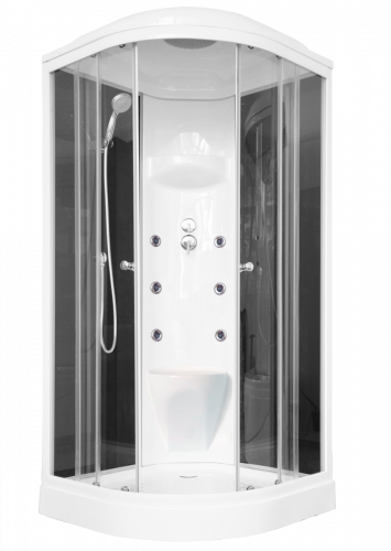 Душевая кабина Royal Bath  RB 90HK7-BT (черное/прозрачное)