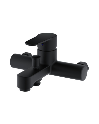 OneLife P07-100b полимерный смеситель для ванны/душа, черный