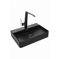 Раковина накладная (матовая черная) WeltWasser WW SK ELBACH 2173 MB  (600х420х120)