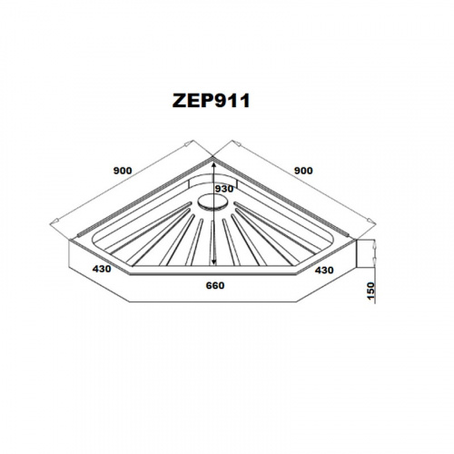 Душевой уголок Parly ZPE911B фото 5