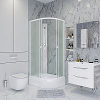 Душевая кабина Niagara Promo P100/80/26L/MT/BK Левая