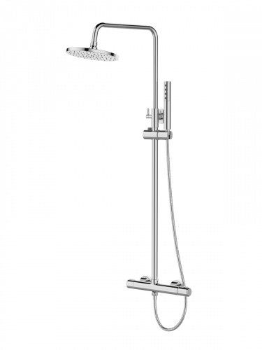 Душевая система Agger Slim A2291200 со смесителем, хром фото 6