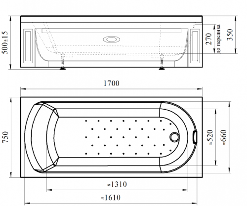 Акриловая ванна Radomir Vannesa «Аврора» фото 3
