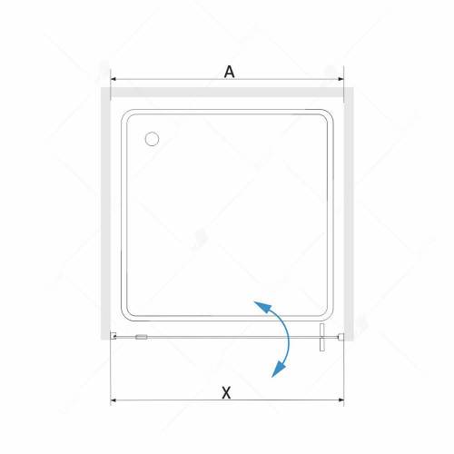 Душевая дверь RGW SV-02 Прозрачное 800 фото 2