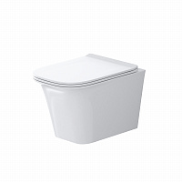 Унитаз Grossman Classic GR-4463S (490*335*350) подвесной БЕЗОБОДКОВЫЙ с тонкой крышкой, 1 место