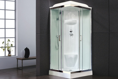 Душевая кабина Royal Bath  RB 80HP6-WT-CH (белое/прозрачное) фото 2