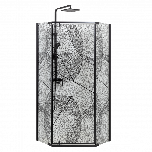 Душевое ограждение Deto PB 90 Black фото 4