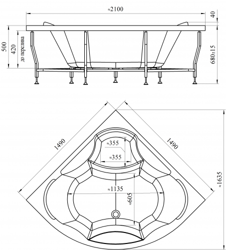 Акриловая ванна Radomir «Верона» фото 3