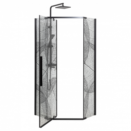 Душевое ограждение Deto PB 90 Black фото 5