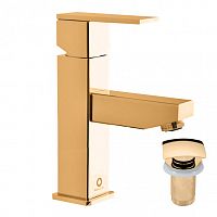 LR529.5KZ LOIRA - смеситель для умывальника, CLICK-CLACK, ЦВЕТ ЗОЛОТО RAV Slezak