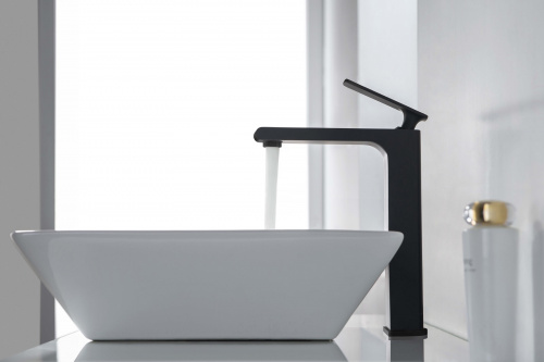 Смеситель для раковины-чаши Timo Anni (2711/03F) черный фото 5