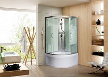 МОНОМАХ Б/К  90/44 С МЗ Душевая кабина, б/крыши, 900*900*440, полукруг