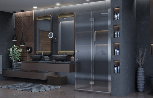 Душевое ограждение Ambassador Diamond 12011109 (900x900x2000), 1 место фото 4