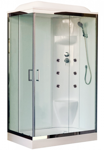 Душевая кабина Royal Bath RB 8120HP7-WT-CH (белое/прозрачное) правая Душевая кабина Royal Bath RB 8120HP7-WT-CH (белое/прозрачное) правая