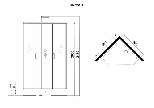 Душевая кабина Grossman GR-251D фото 3