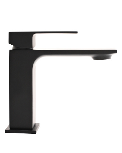 Смеситель для раковины Orange Lutz M04-021b черный фото 3