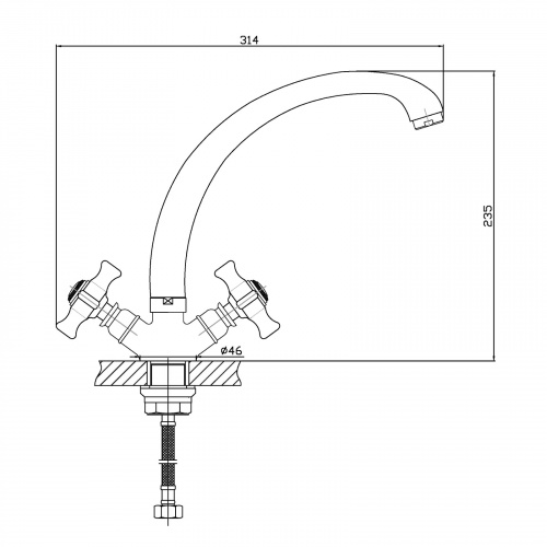 Смеситель для кухни Agger Retro-X A1700200 фото 2