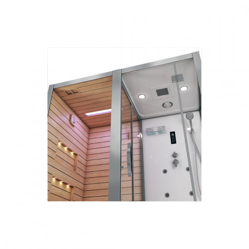 Комбинированная сауна 2в1 Ceruttispa ALBANO-R White 1800x1100x2230 мм фото 5