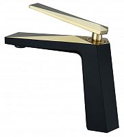 смеситель для умывальника Venturo черный-золото