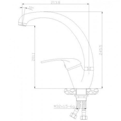 Смеситель для кухонной мойки Rossinka Y (Y40-23U) фото 2