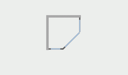 Душевое ограждение Ambassador Diamond 12011111L (900x900x2000), 1 место фото 9