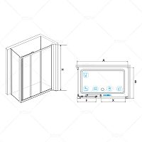 Душевой уголок RGW CL-30 (CL-11 + Z-050-1) Прозрачное 900x900
