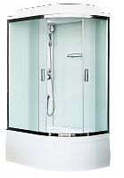 Душевая кабина Royal Bath  RB 8120BK5-WC-CH (белое/матовое) левая