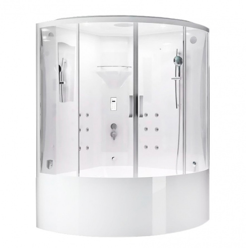Душевая кабина SSWW WU110 (1380х1380х2200) БЕЗ ПАРА, с гидромассажем, высокий поддон(54см), 3 места фото 2