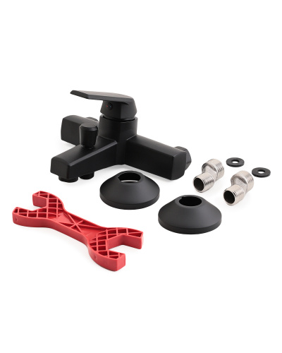 Смеситель для ванны/душа OneLife P02-100b полимерный фото 7