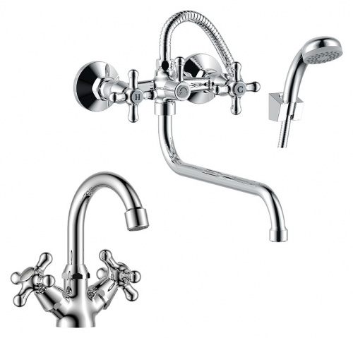 Набор смесителей для ванны Rossinka (SET02-50)
