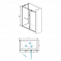 Душевой уголок RGW VI-41 Прозрачное 900x1200