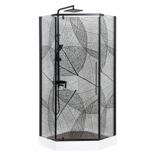 Душевое ограждение Deto  PB 100 Black фото 6