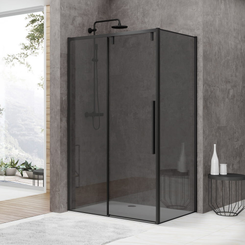 Душевое ограждение  Black & White S898 120х80 фото 5